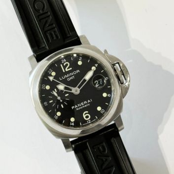 PANERAI, GMT wristwatch in steel