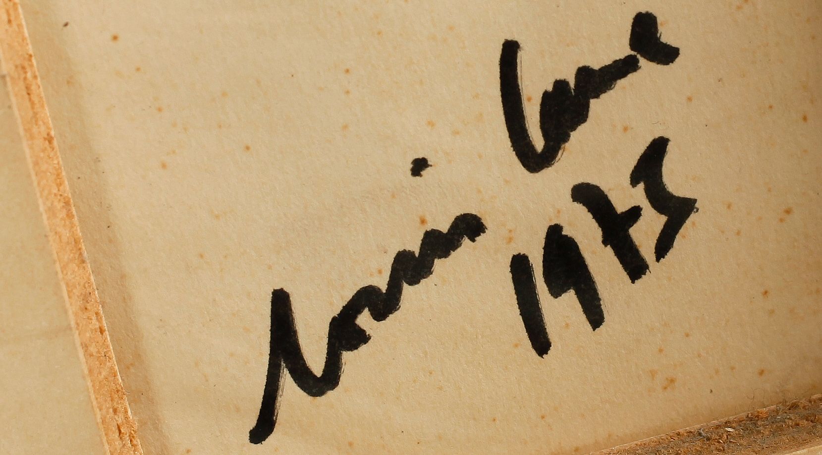 Louis Cane's signature