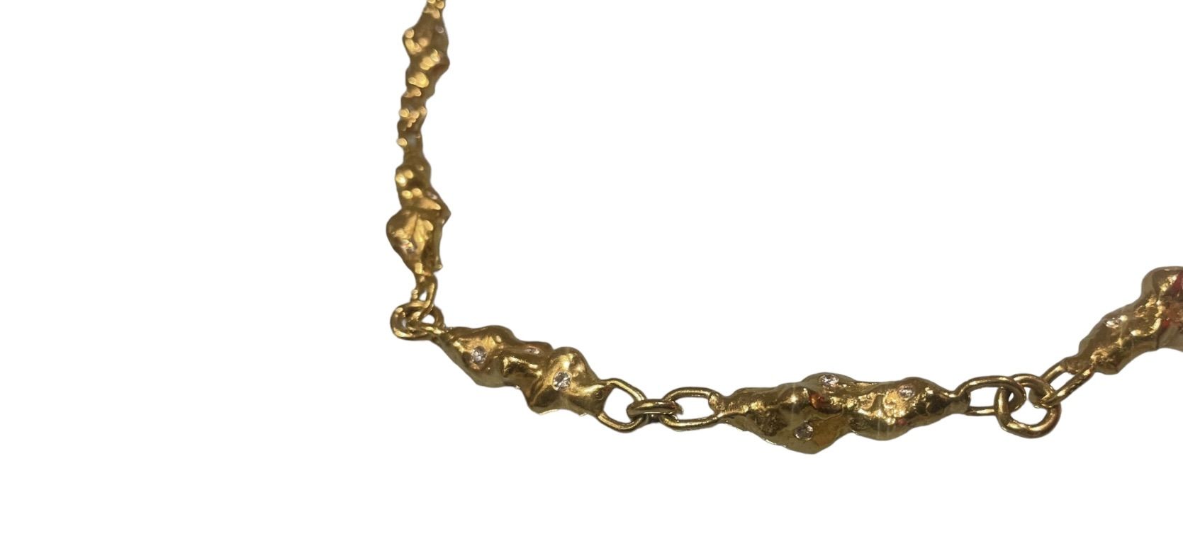 Jean Mahie, necklace in yellow gold and diamonds