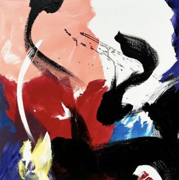 Jean Miotte, acrylic on canvas