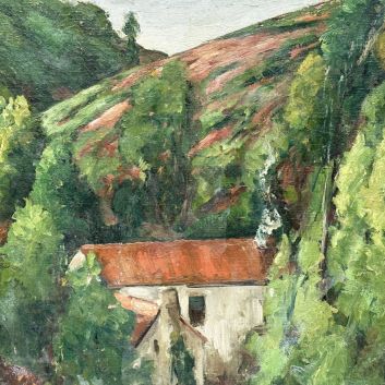 Georges Hanna SABBAGH (1887-1951) "Le moulin Coutot à Chozant" Oil on canvas