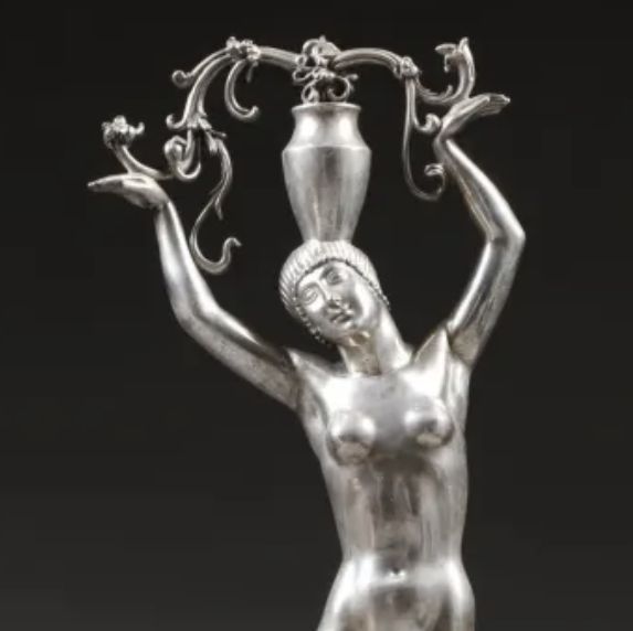 Séraphin Soudbinine, silver sculpture