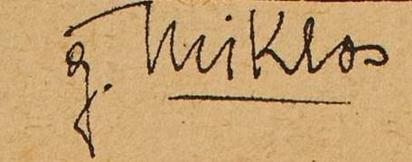 Signature of Gustave Miklos