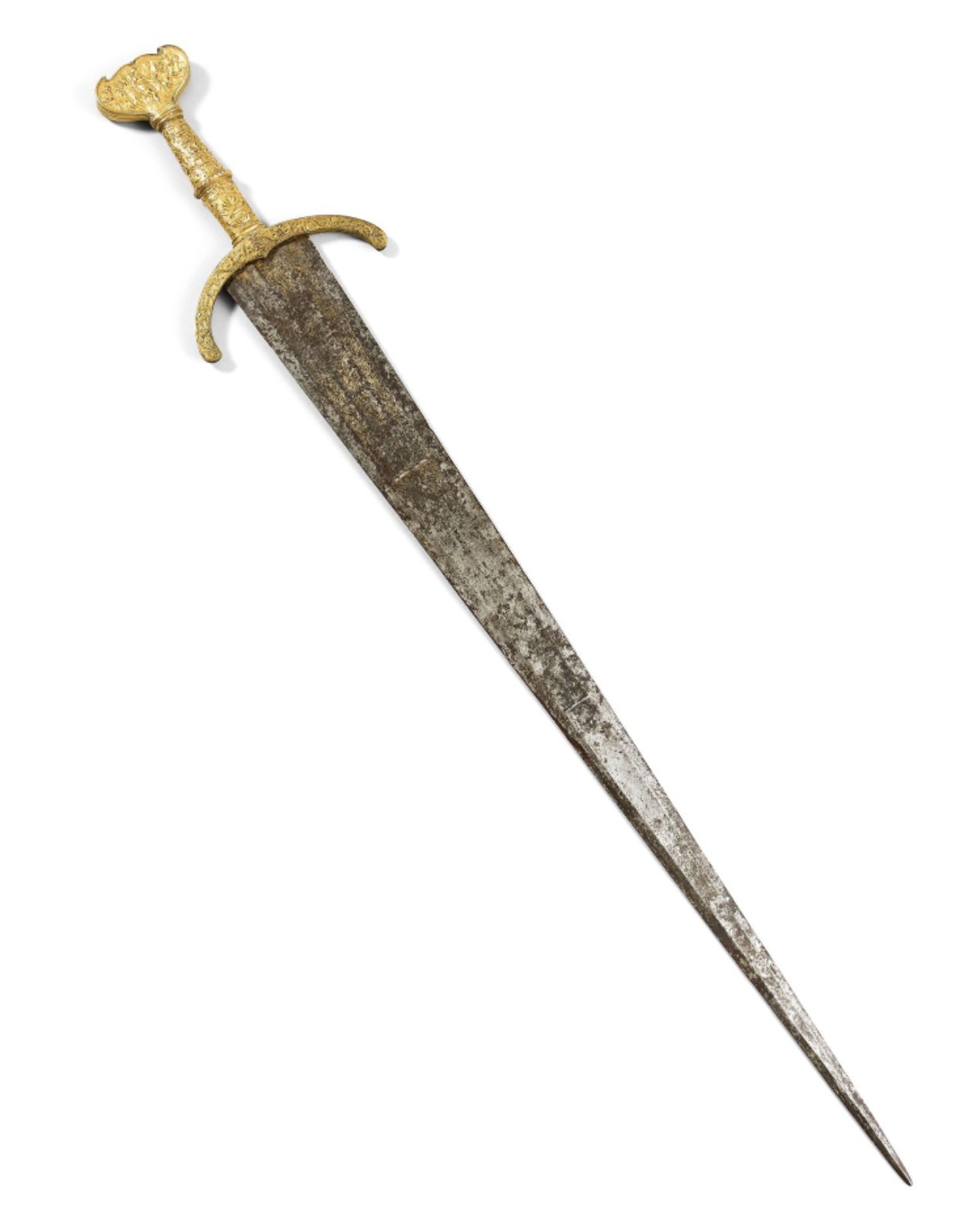 Renaissance-era cinquedea sword sold by Auctie's