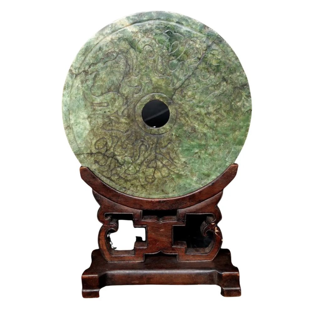 Chinese jade bi disc