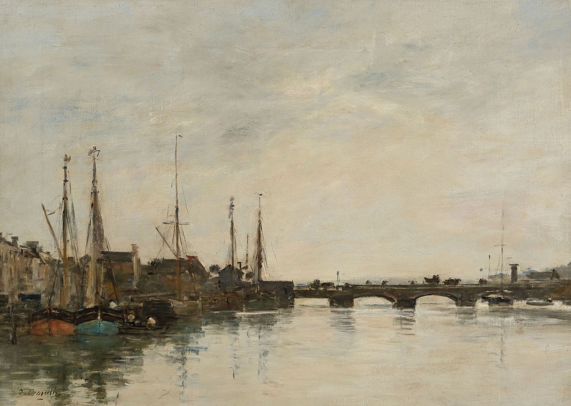 Eugène Boudin, oil on canvas