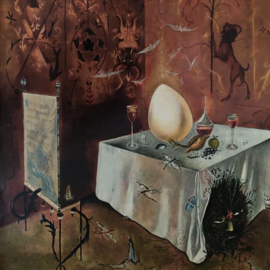 Leonora Carrington, huile sur toile