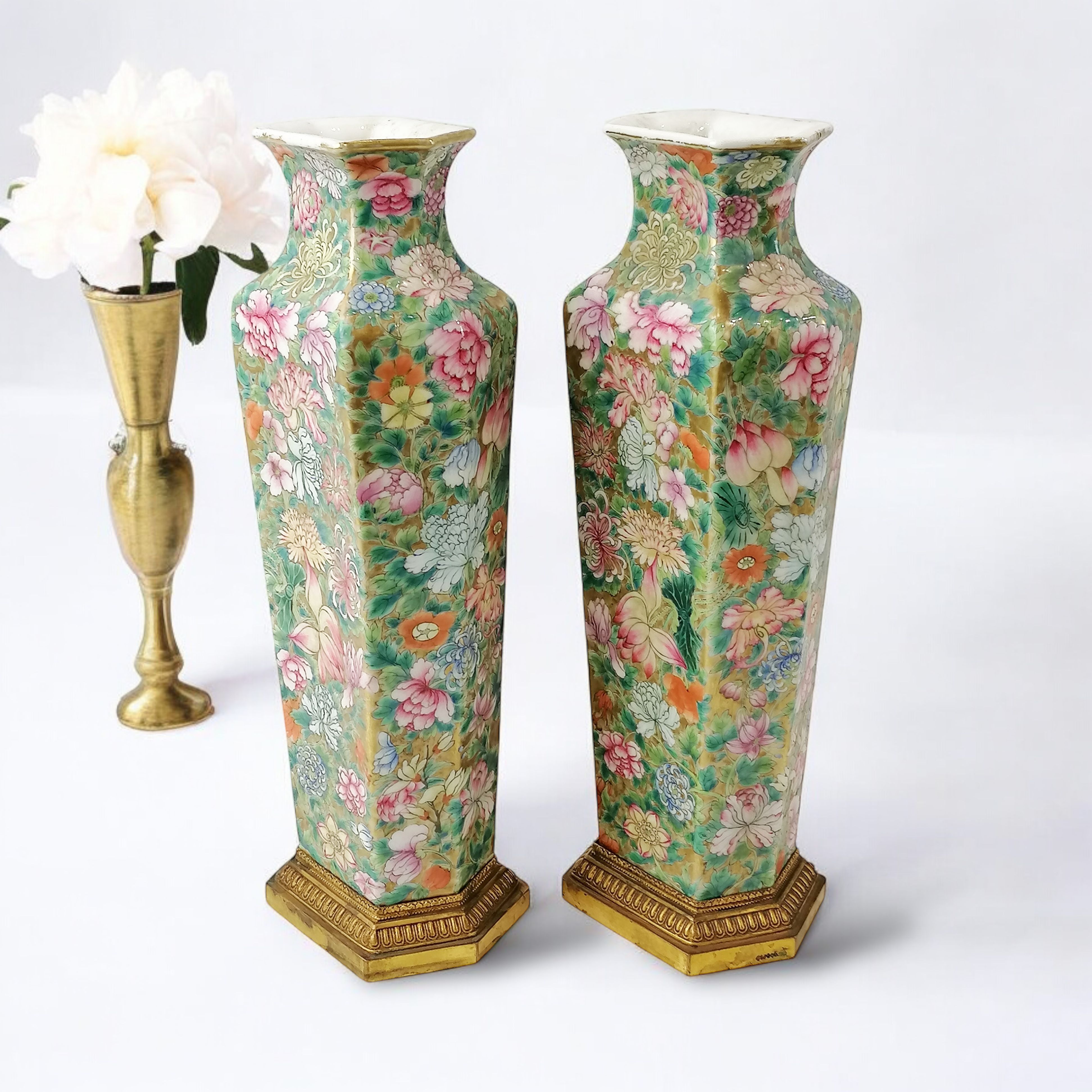 19th century vases, Qianlong apocryphal mark