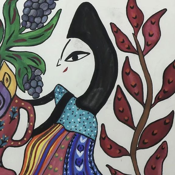 Baya Mahieddine, drawing