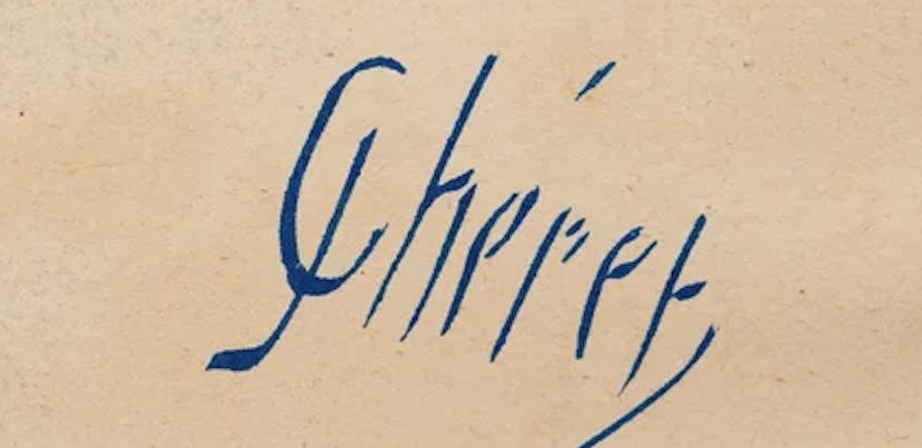 Signature of Jules Cheret