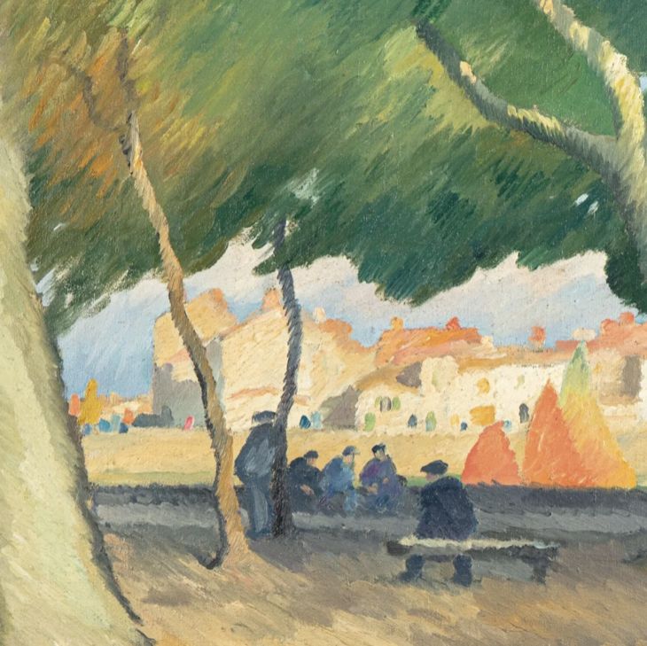 Gaston Balande, oil on canvas