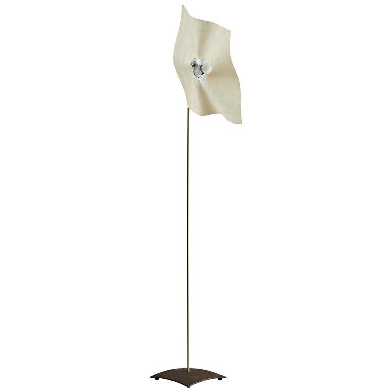 Bellini, Metal and fabric floor lamp