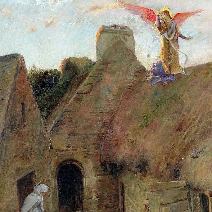 Merson, The Annunciation, oil painting