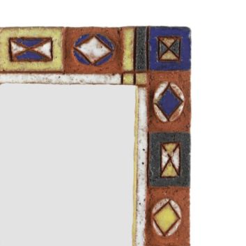 Isabelle FERLAY (1917-?) Frédérique BOURGUET (1925-1997) known as LES ARGONAUTES Rectangular wall mirror, circa 1955