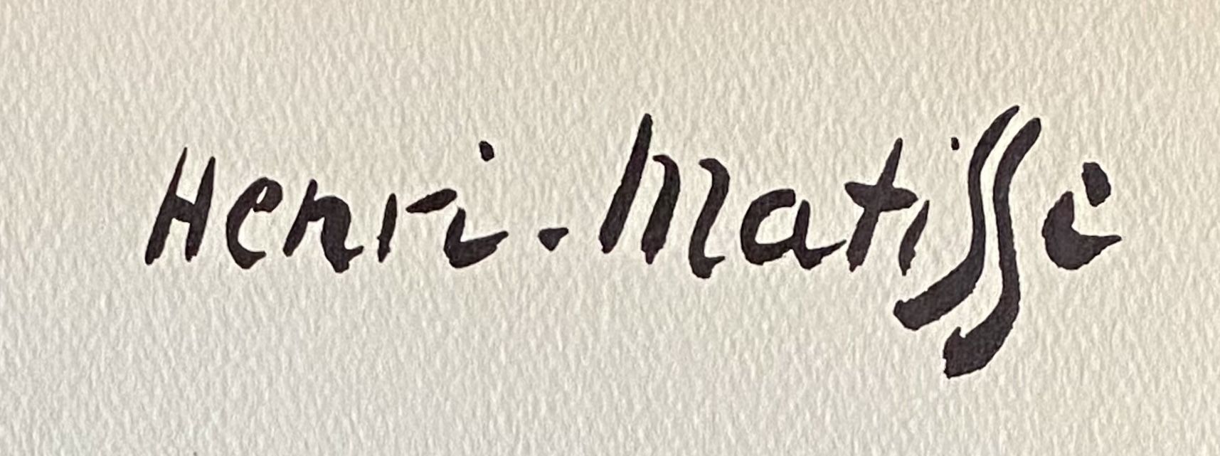Signature de Henri Matisse