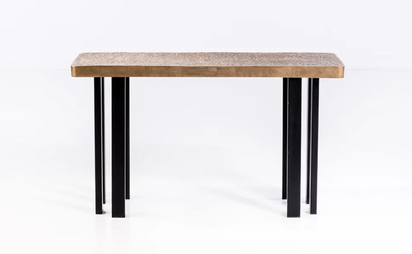 Fernand Dresse, table, mixed technique