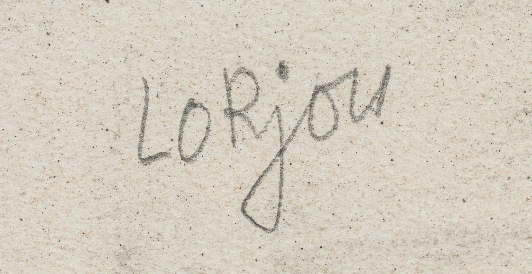 Bernard Lorjou's signature