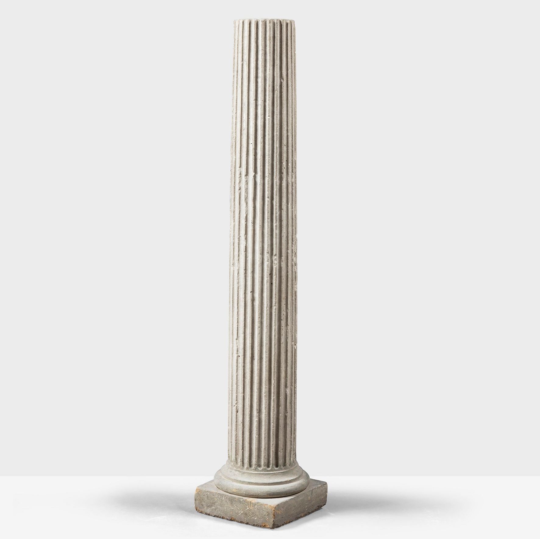 Marble column with fluted motif, 18th century