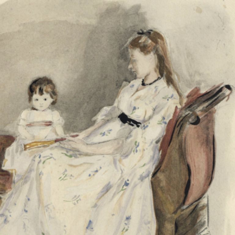 Berthe Morisot, watercolor