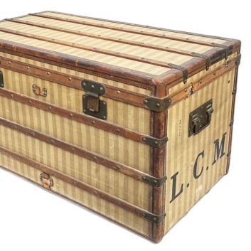 LOUIS VUITTON, Coated canvas travel trunk