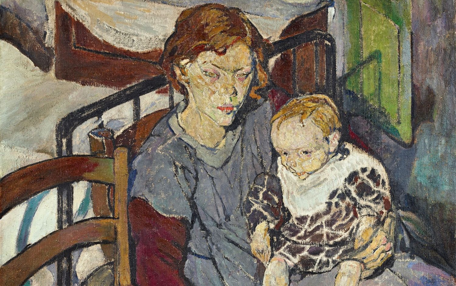 Mela Muter, Two children, oil on canvas