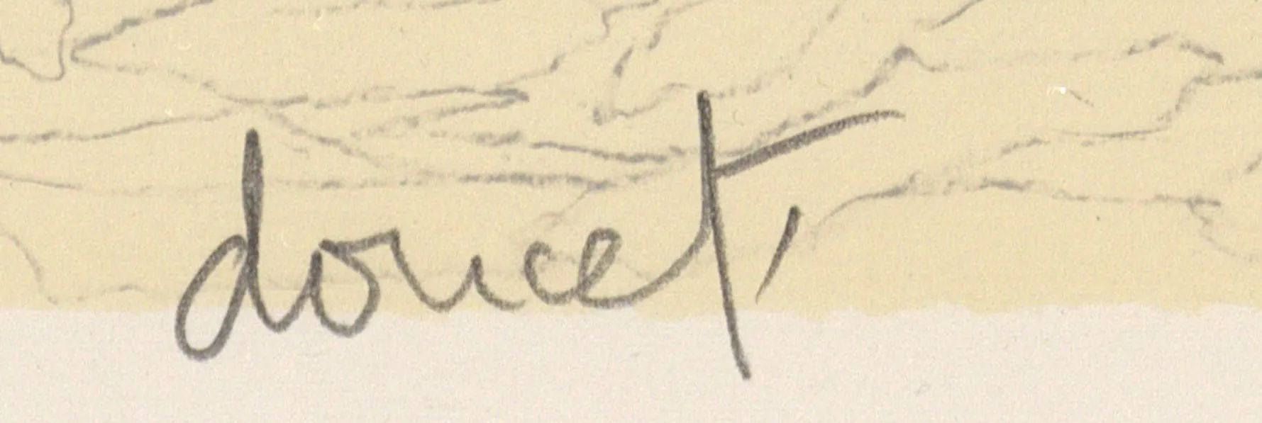 Signature of Jacques Doucet