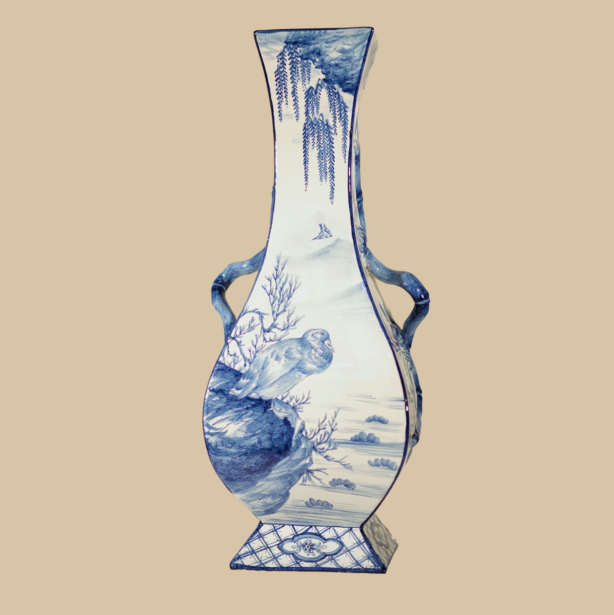 Emile Gallé x St Clément - Earthenware vase