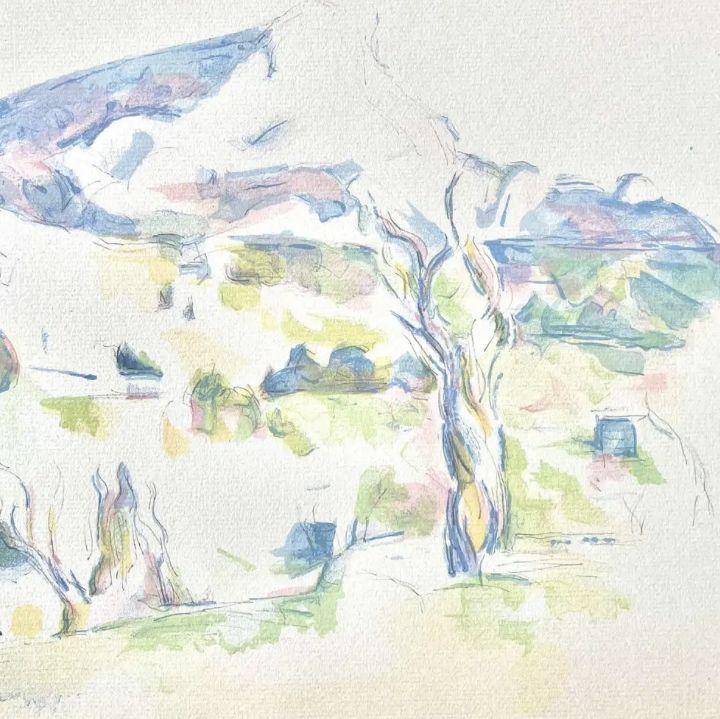 Paul Cézanne, watercolor