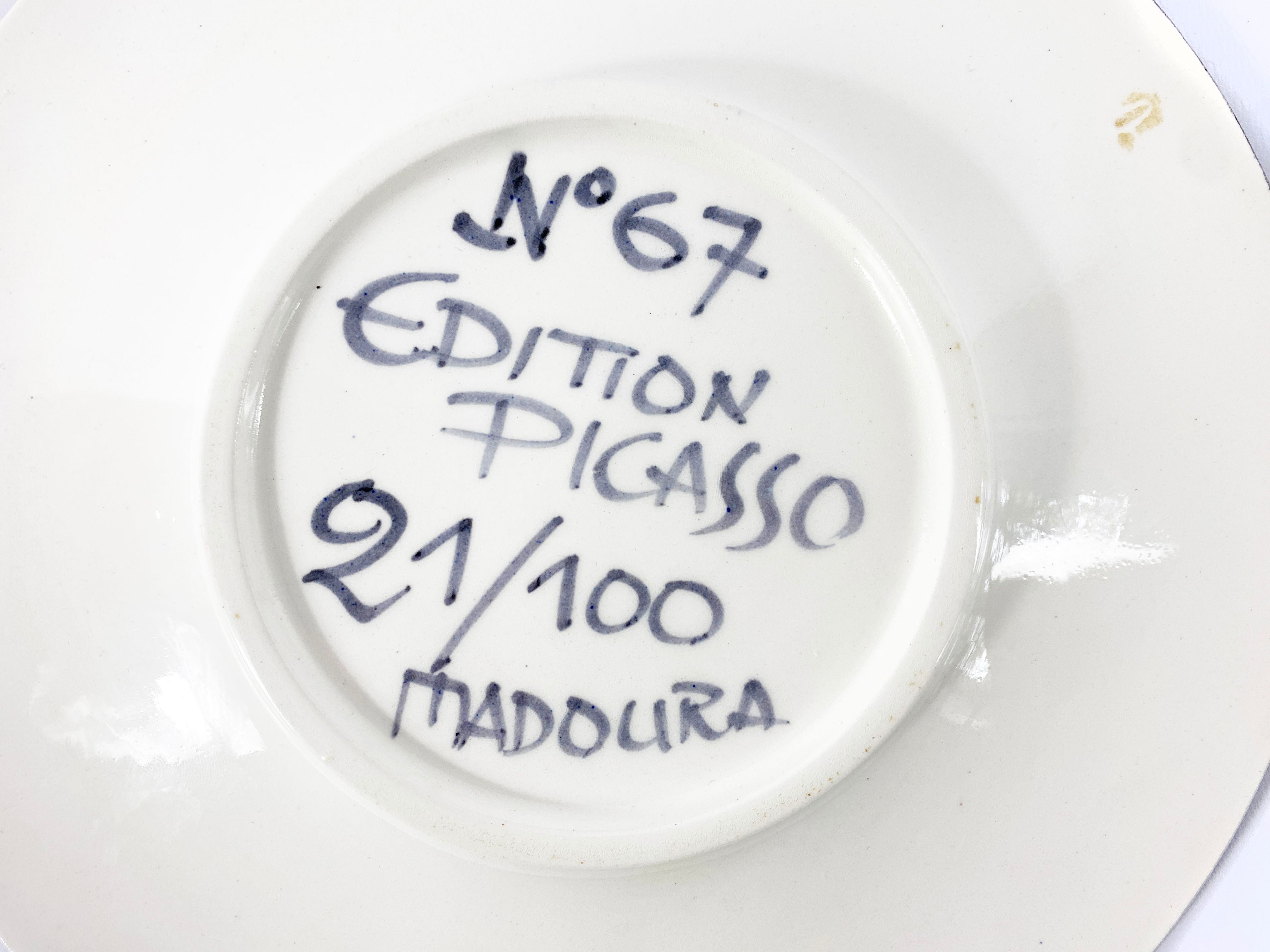 Signature of works Picasso x Madoura