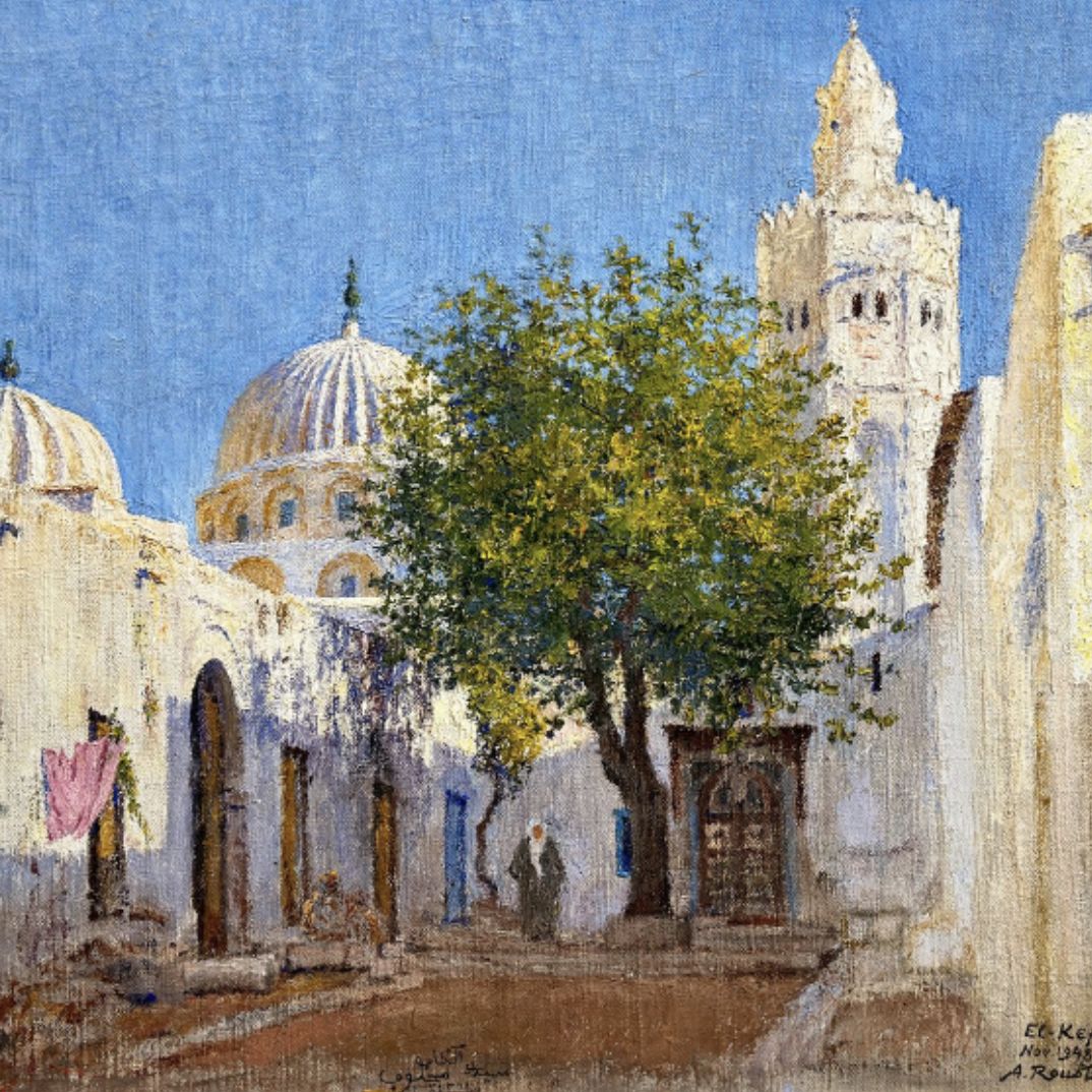 Alexandre Roubtzoff, oil on canvas