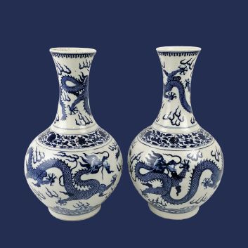 2baluster vases 9200
