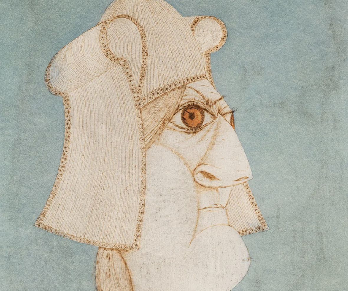 François Raty, technique mixte sur papier