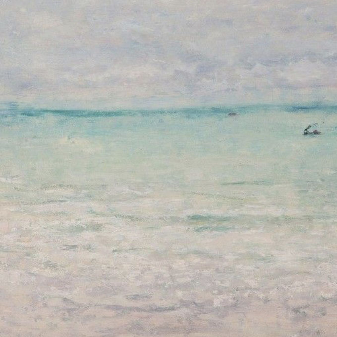 André Barbier, The sea, oil on canvas