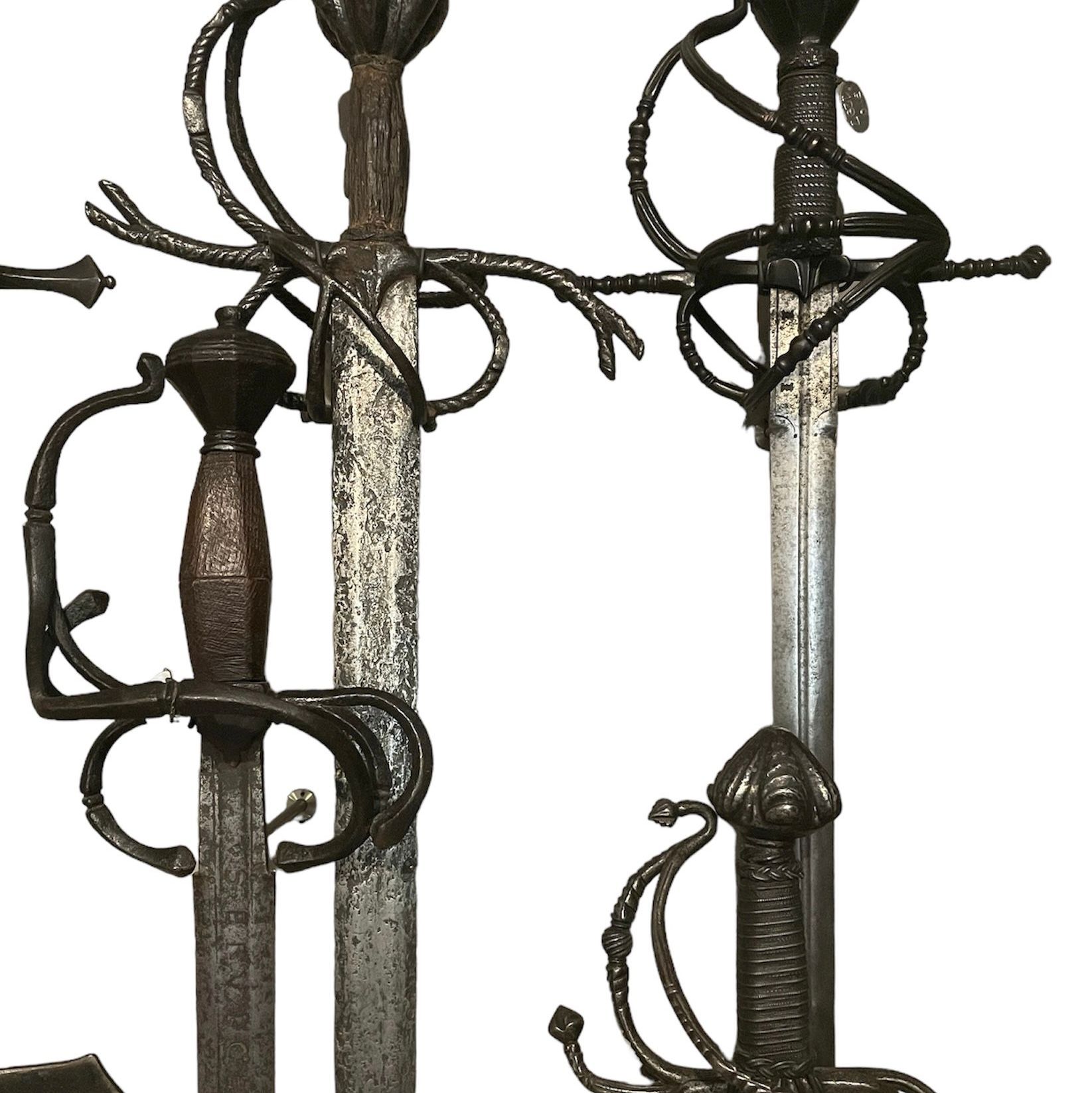 Various rapier swords from the 16th century