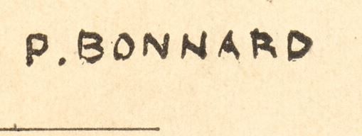 Pierre Bonnard's signature