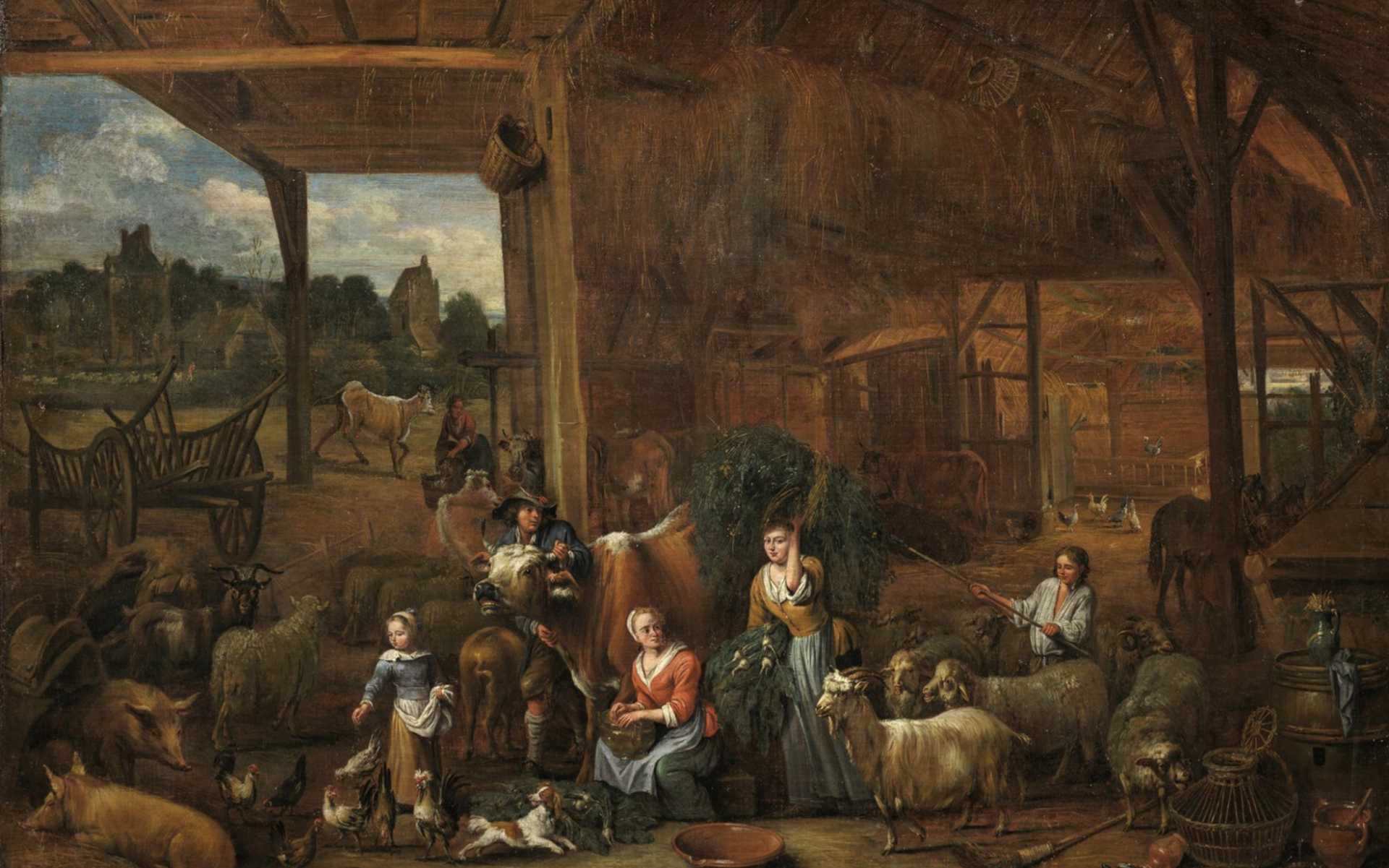 Alexander van Bredael, huile sur toile