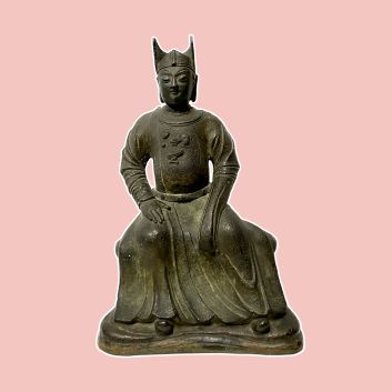 Statuette Ming Dynasty Cast Iron