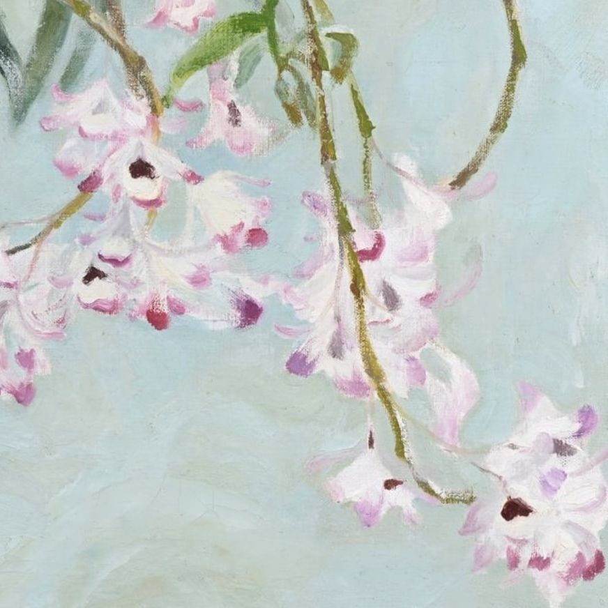 Luong Xuan Nhi, peinture sur soie, détail