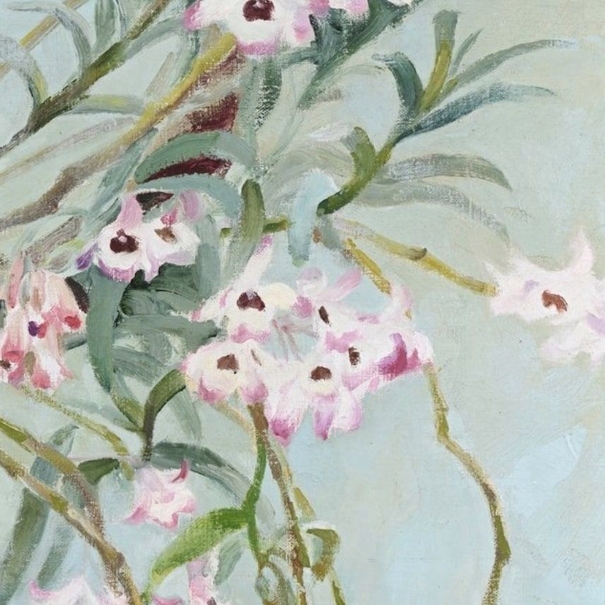 Luong Xuan Nhi, peinture sur soie, détail