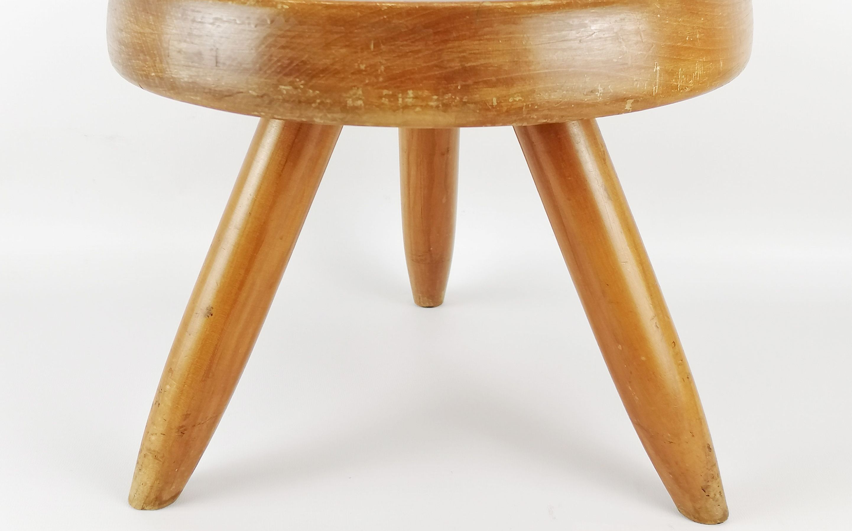 Blond wood Berger stool