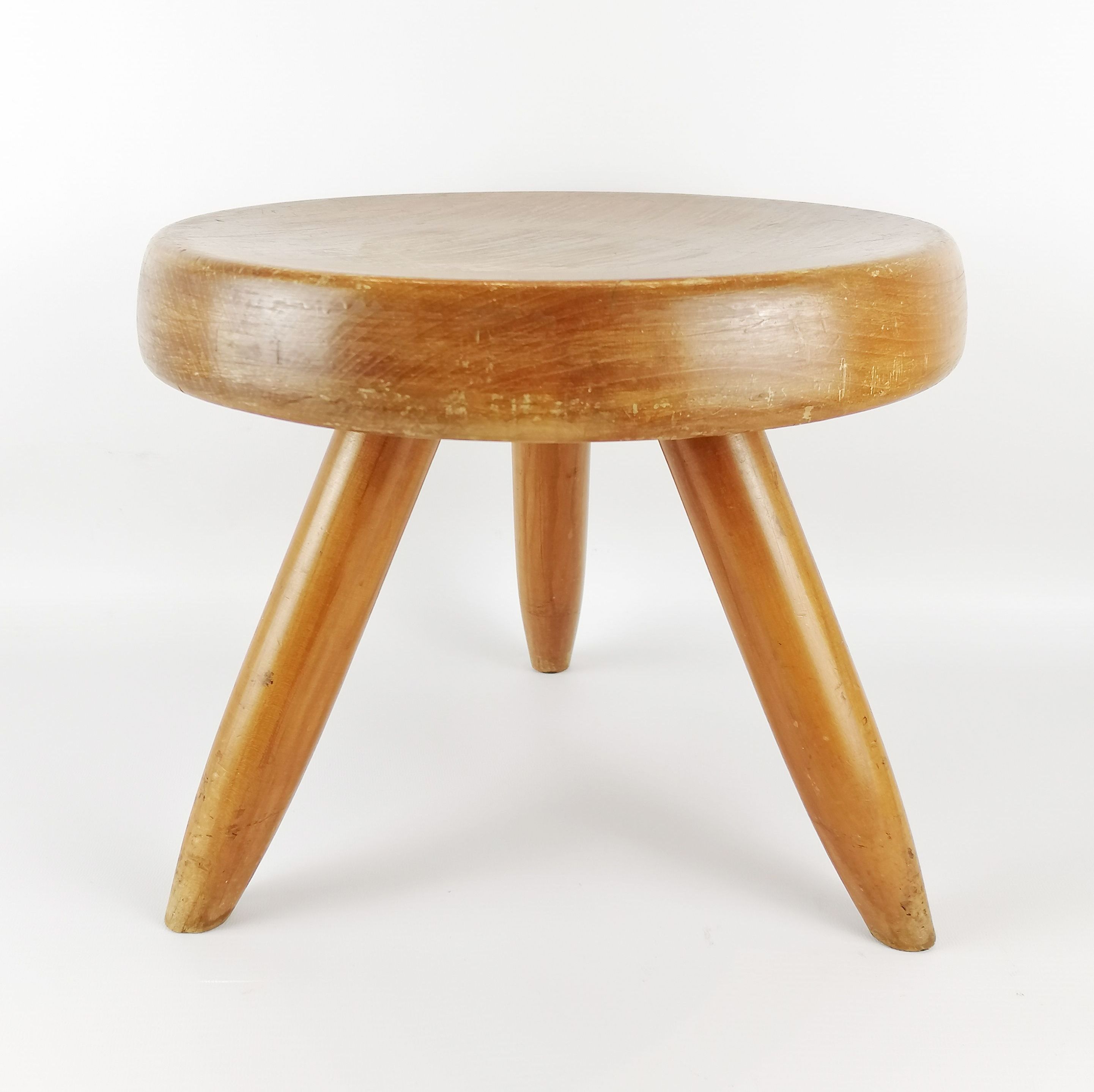 Blond wood Berger stool