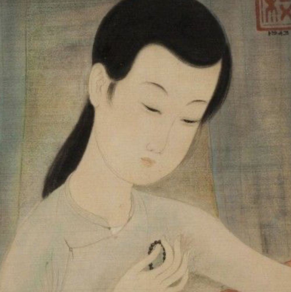 Mai Thu, silk painting