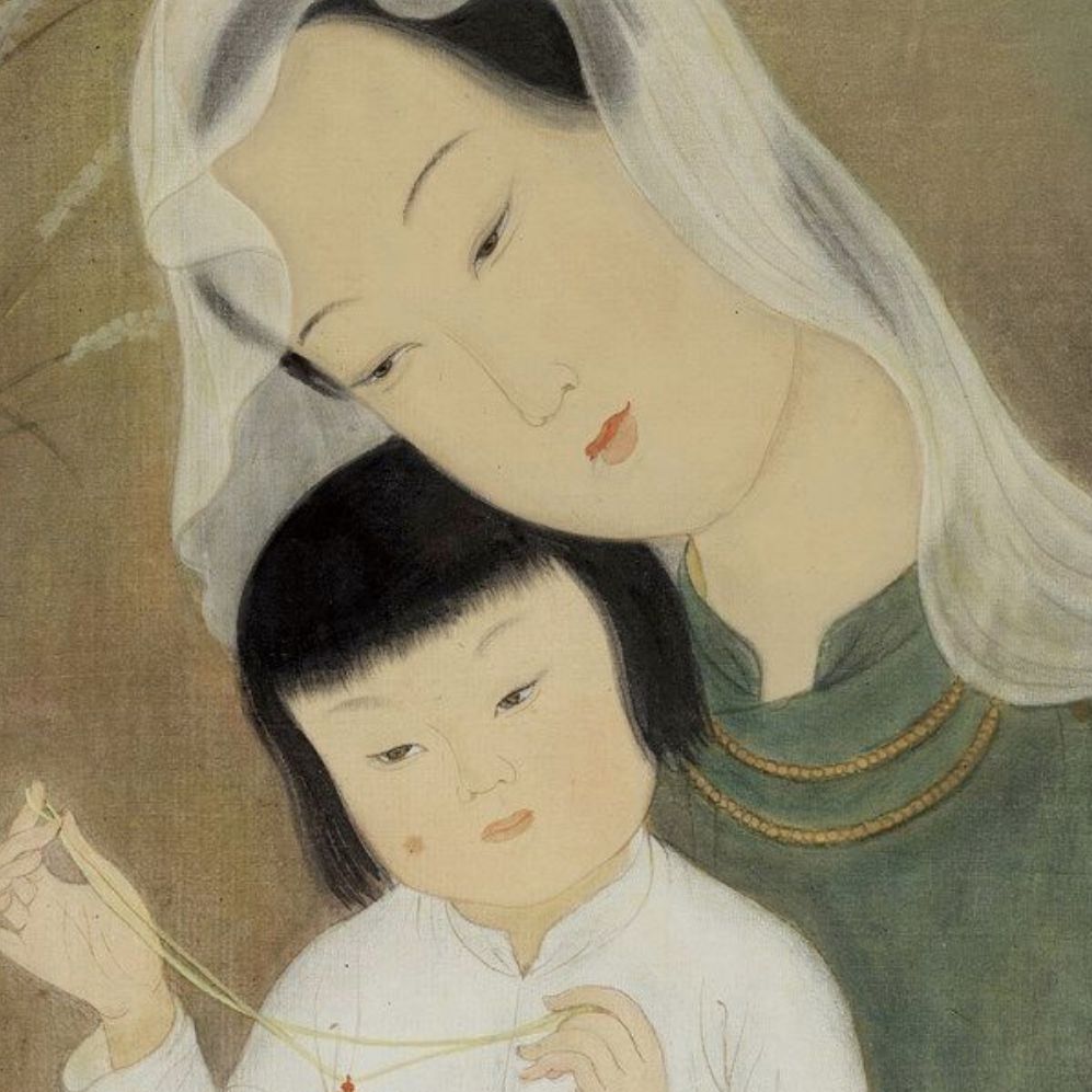 Mai Thu, silk painting