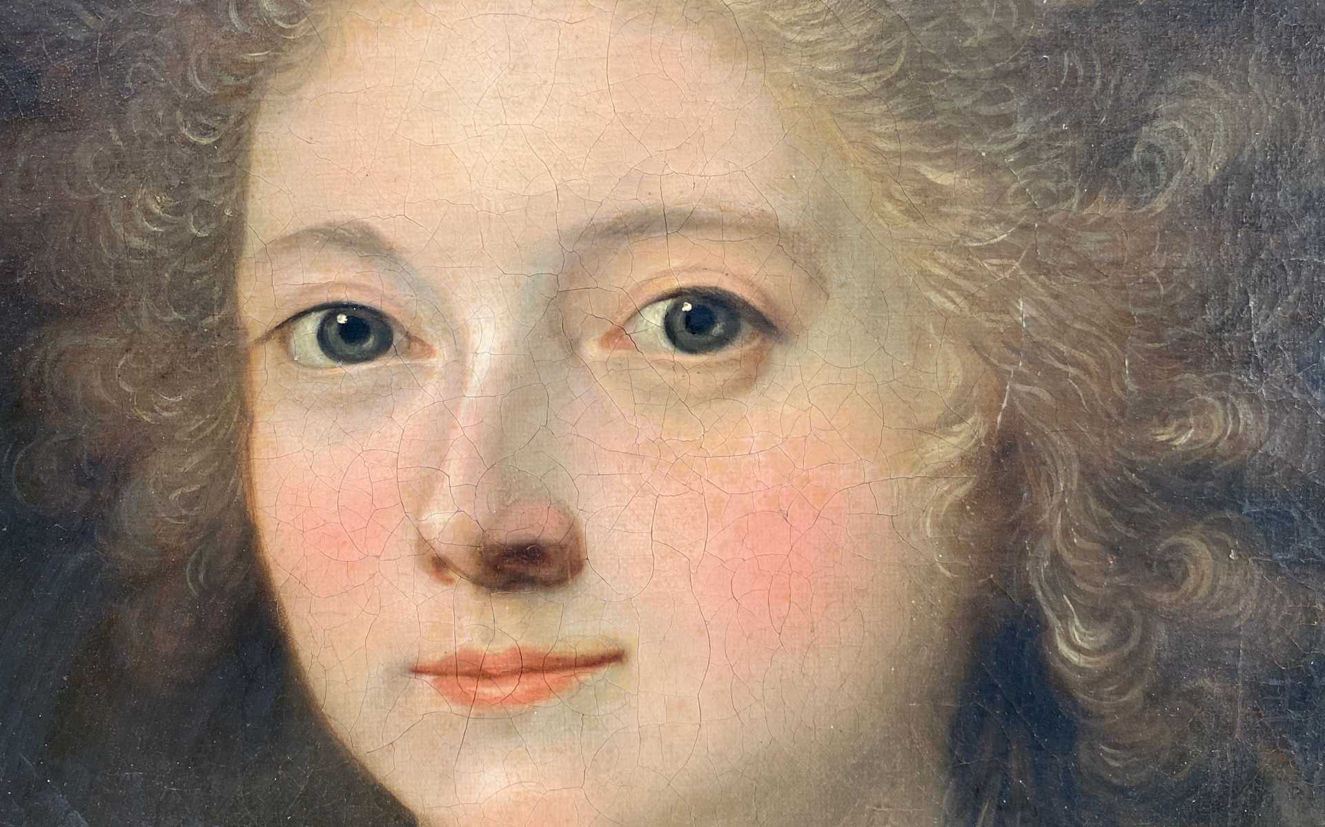 Oil on canvas, antique painting