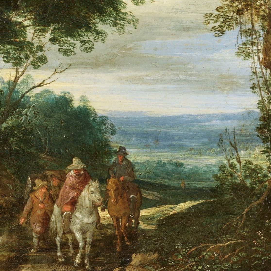 Attribué à Jacques Fouquier, huile sur panneau