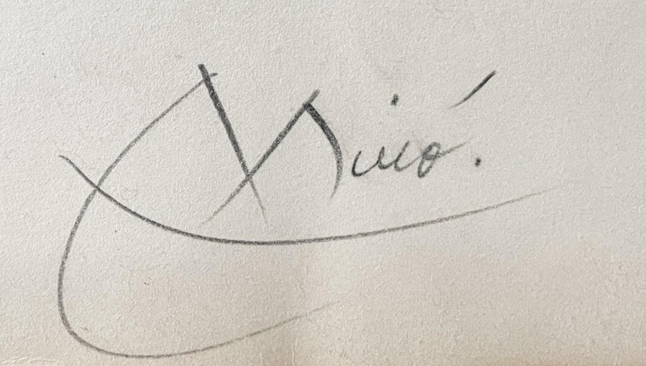 Joan Miro's signature