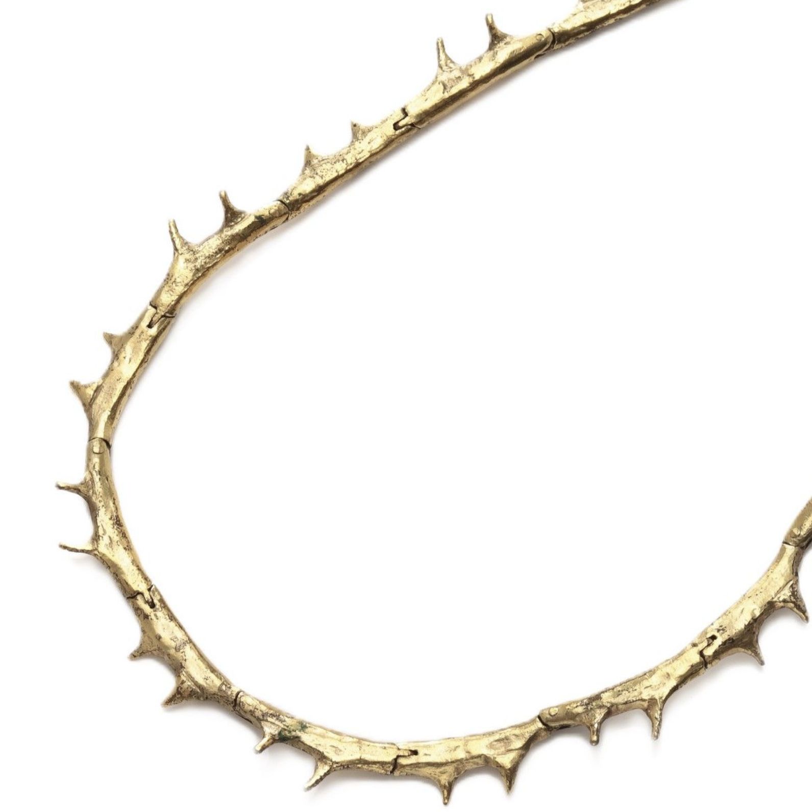 Claude Lalanne, collier en bronze doré