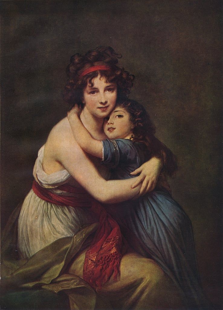 Vigée Le Brun, portrait of the artist and her daughter