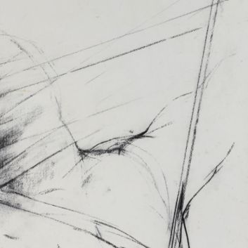 Igor MITORAJ (1944-2014), Character, Charcoal on paper