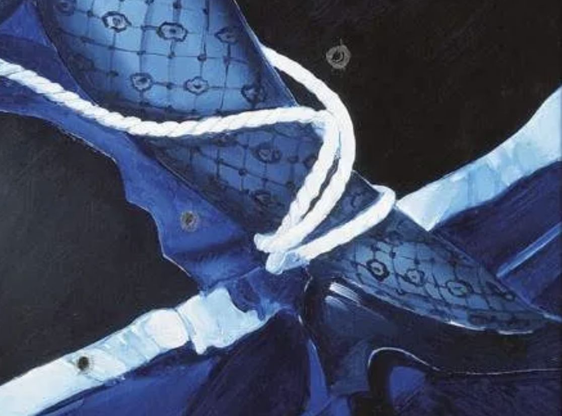 Jacques Monory, huile sur toile